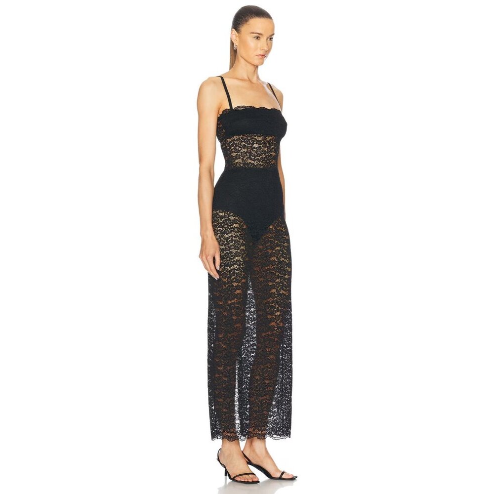 L'Academie by Marianna Hollis Maxi Dress in Black Medium NWOT Womens